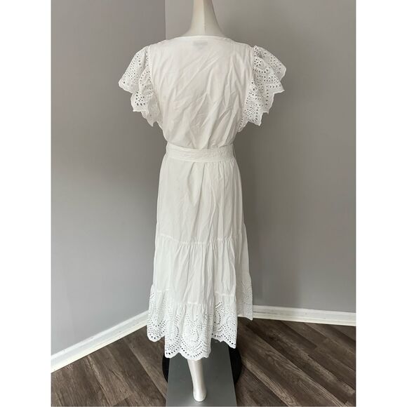 NWT Rails Embroidered Gia Midi Dress White Size Small $288 - Picture 8 of 12